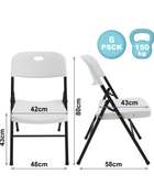Lot de 4 Chaises pliante Plastique polyéthylène