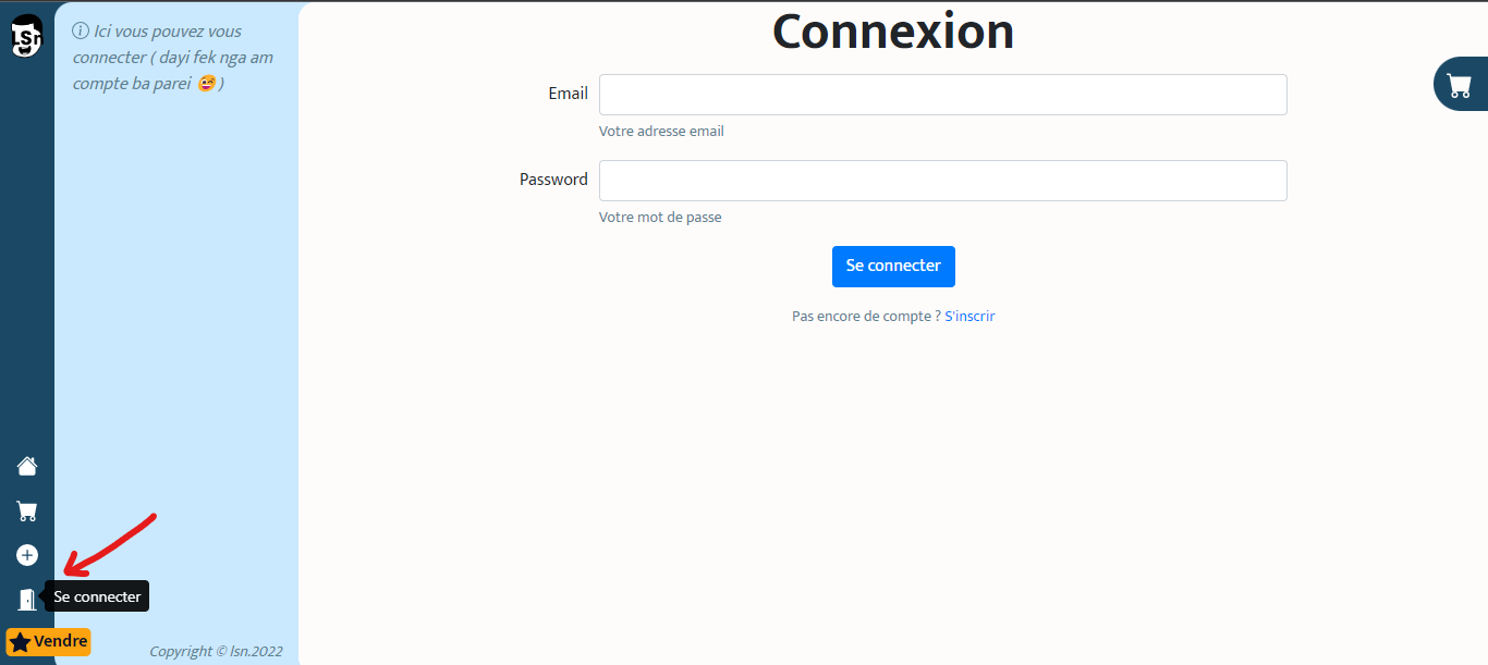 image expliquation navigation page inscription desktop